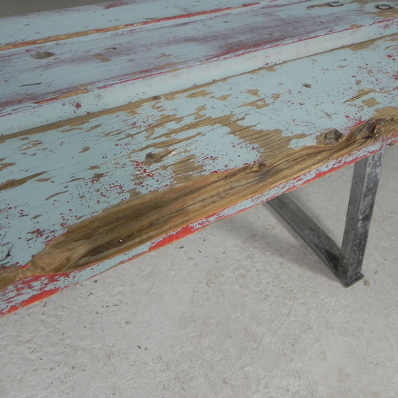 Image 1 of Tough, industrial bench, 2 meters long, 1960s