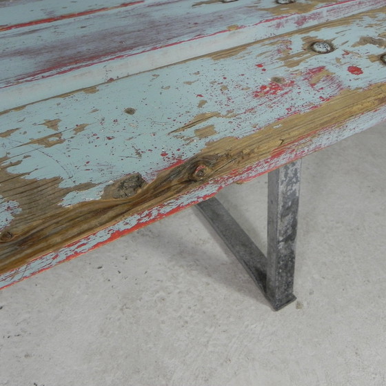 Image 1 of Tough, industrial bench, 2 meters long, 1960s