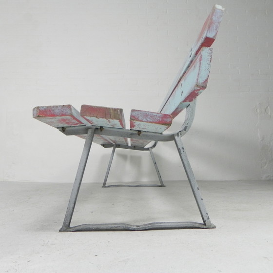 Image 1 of Tough, industrial bench, 2 meters long, 1960s