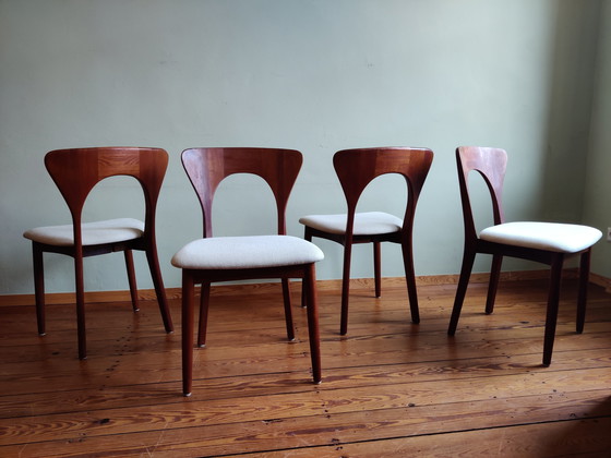 Image 1 of Danish dining room chairs by Niels Koefoed for Koefoeds Hornslet, Set of 4