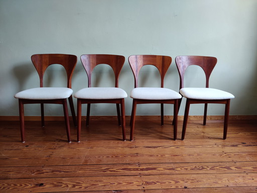 Danish dining room chairs by Niels Koefoed for Koefoeds Hornslet, Set of 4