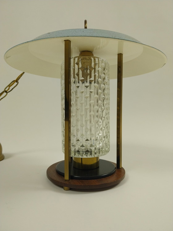 Image 1 of Lanterna vintage in teak, Francia 1960