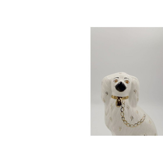 Image 1 of Pair of vintage ceramic Staffordshire 1378-4 fireplace dogs from Beswick, England 1960