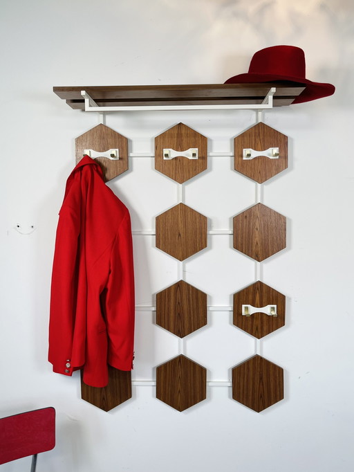 Hexagon coat rack