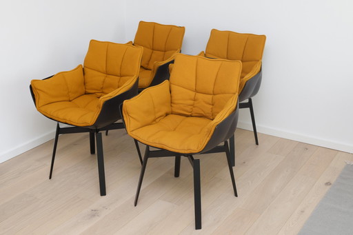 4x B&B Italia Husk swivel chairs