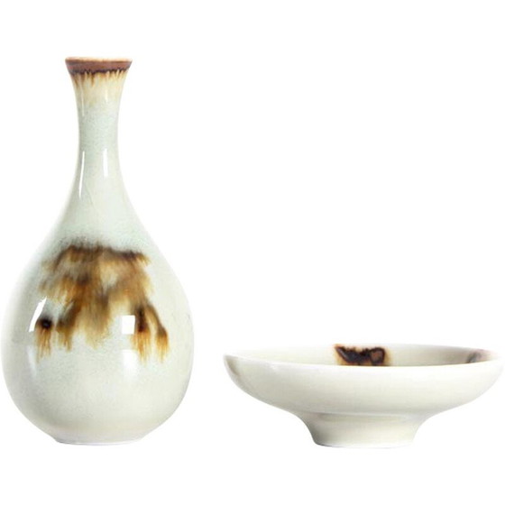 Image 1 of Vintage ceramic vase and bowl by Rörstrand, 1960
