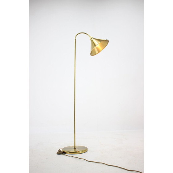 Image 1 of Vintage brass floor lamp, Germany 1980