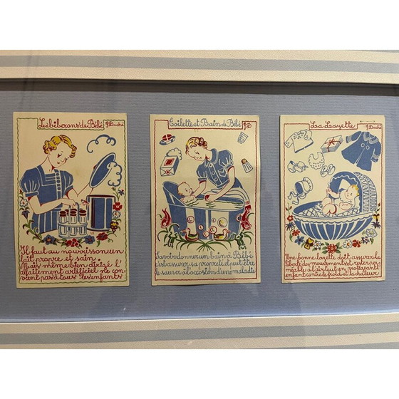 Image 1 of Dipinto d'epoca di illustrazioni per bambini di J Duché, 1950