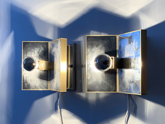 Image 1 of 2X Italian Sciolari Wall Lights