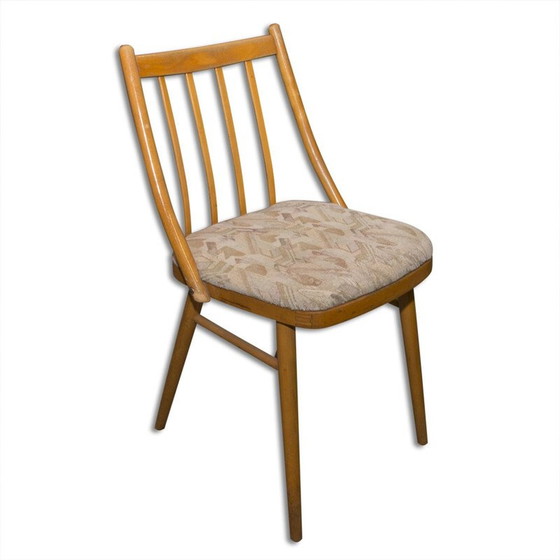 Image 1 of Set of 4 vintage beechwood chairs by Antonín Šuman for Mier, 1960