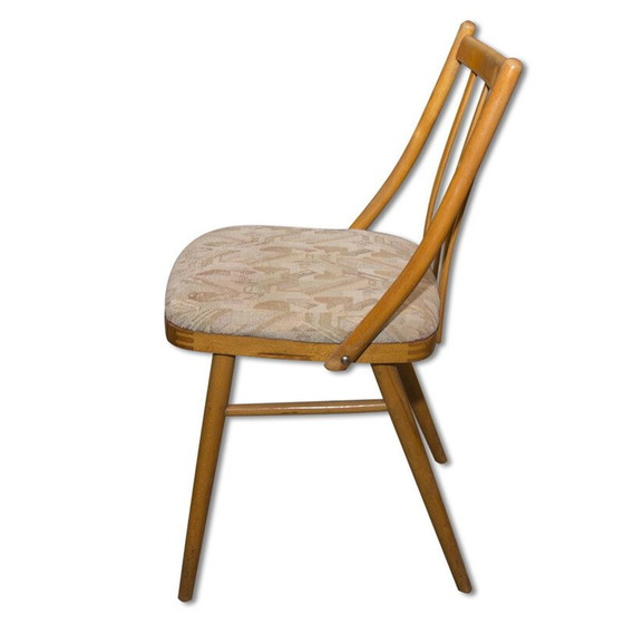 Image 1 of Set of 4 vintage beechwood chairs by Antonín Šuman for Mier, 1960
