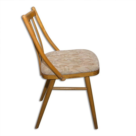 Image 1 of Set of 4 vintage beechwood chairs by Antonín Šuman for Mier, 1960