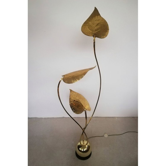 Image 1 of Vintage brass-plated lamp by Carlo Giorgi for Bottega Gadda, 1970
