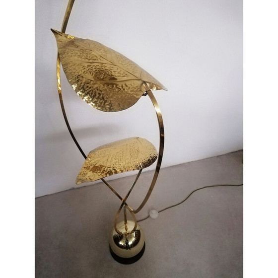 Image 1 of Vintage brass-plated lamp by Carlo Giorgi for Bottega Gadda, 1970