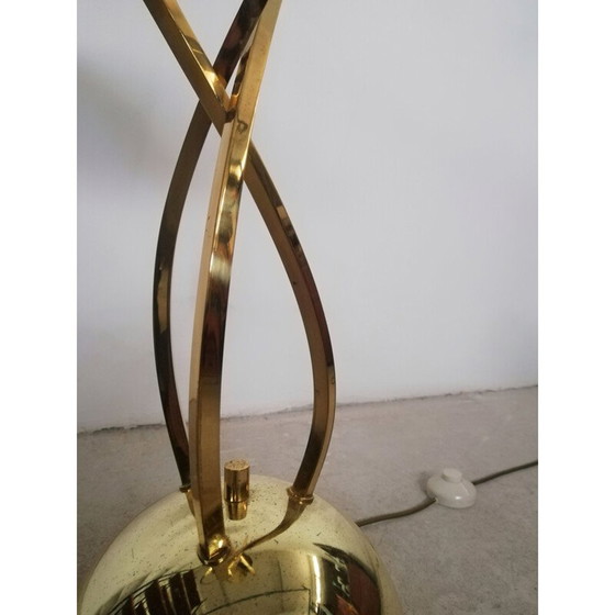 Image 1 of Vintage brass-plated lamp by Carlo Giorgi for Bottega Gadda, 1970