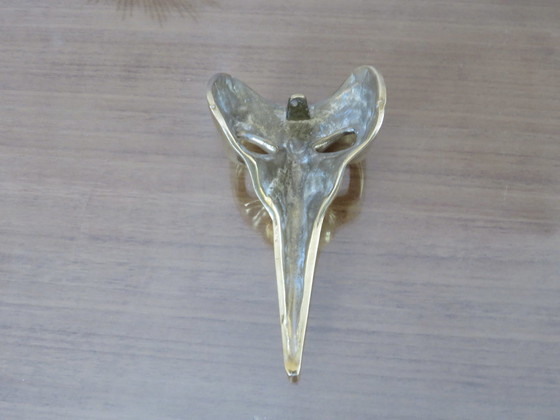 Image 1 of Maschera di Carnevale Veneziana, Ottone Dorato Massiccio, Medico della Peste, 1970