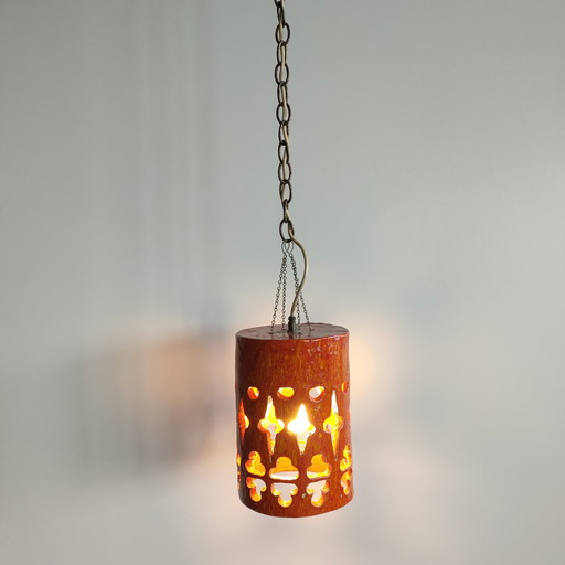 Vintage 60s-70s Pendant Lamp Ceramic Scandinavian Style