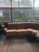Vintage Elements Sofa Velvet Brown