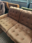 Vintage Elements Sofa Velvet Brown
