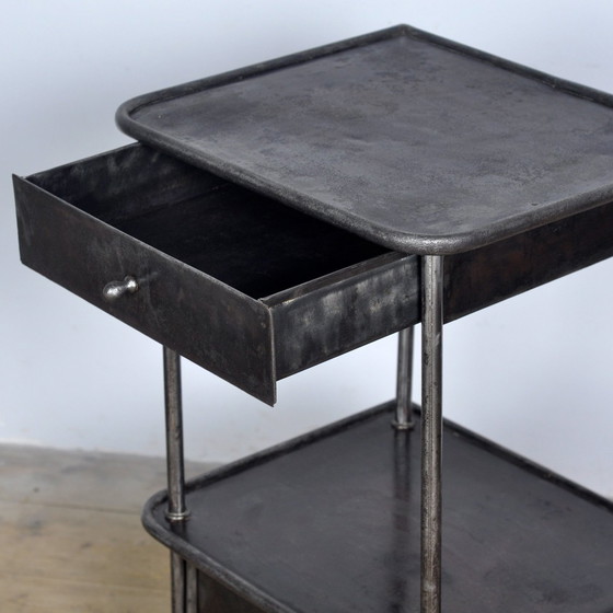 Image 1 of Iron Nightstand, 1910’S