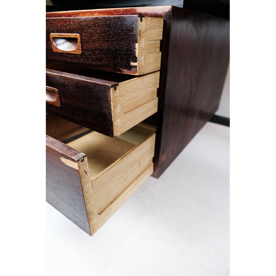 Image 1 of Vintage desk in rosewood and metal legs, Denmark 1960