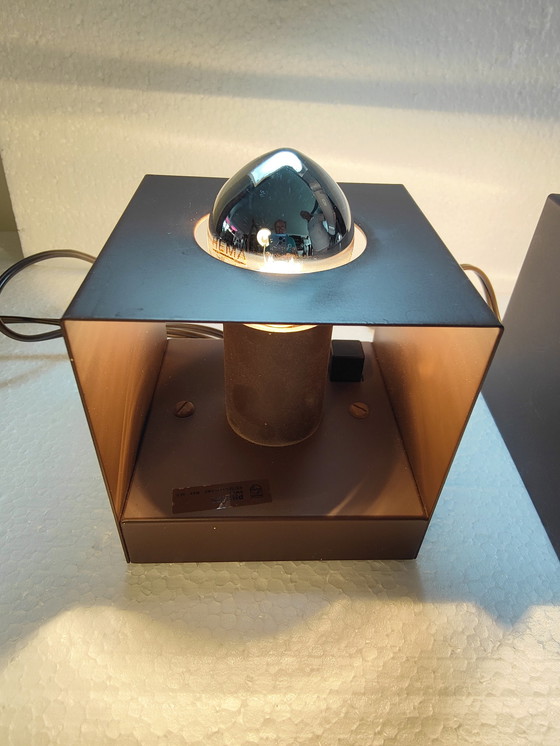 Image 1 of 2z Vintage Philips Nws-65 Cube table/wall lamp