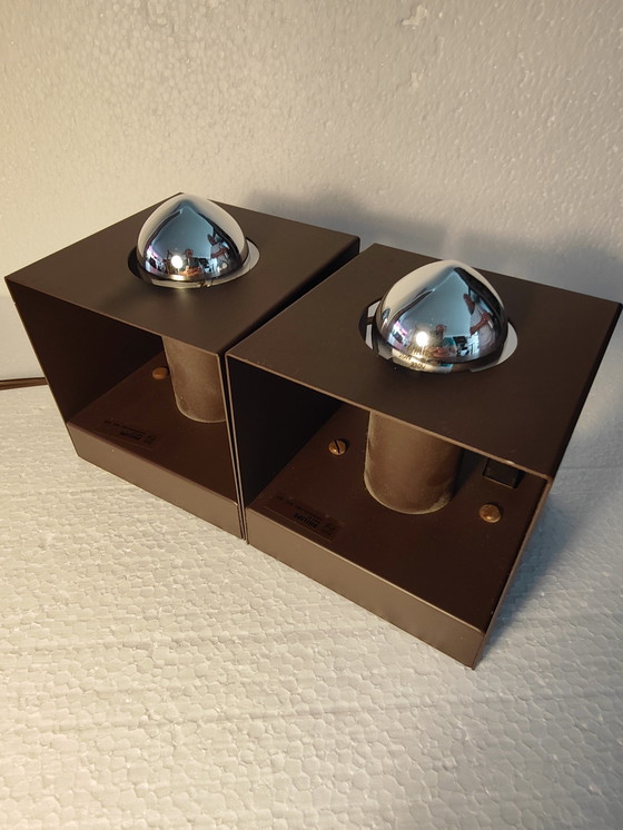 Image 1 of 2z Vintage Philips Nws-65 Cube table/wall lamp