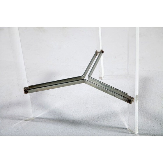 Image 1 of Vintage acrylic glass side table