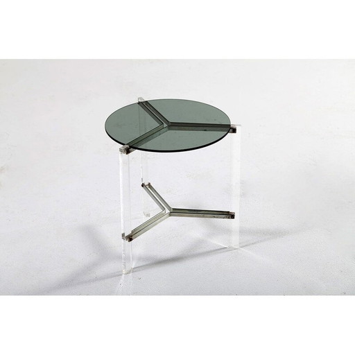 Vintage acrylic glass side table