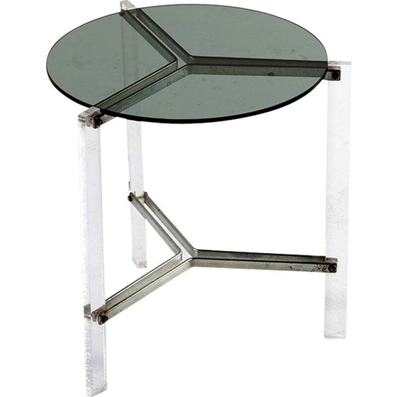 Image 1 of Vintage acrylic glass side table