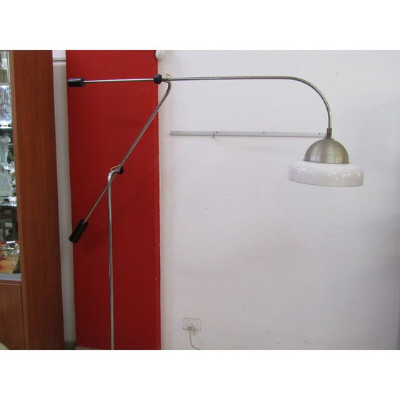 Image 1 of Lampada da terra vintage in acciaio cromato e plexiglass, 1970