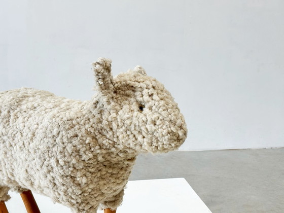 Image 1 of 1970's ottoman sheep attr. to Hanns-Peter Krafft for Meier