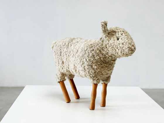 Image 1 of 1970's ottoman sheep attr. to Hanns-Peter Krafft for Meier