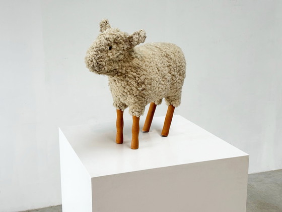 Image 1 of 1970's ottoman sheep attr. to Hanns-Peter Krafft for Meier