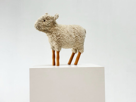 Image 1 of 1970's ottoman sheep attr. to Hanns-Peter Krafft for Meier