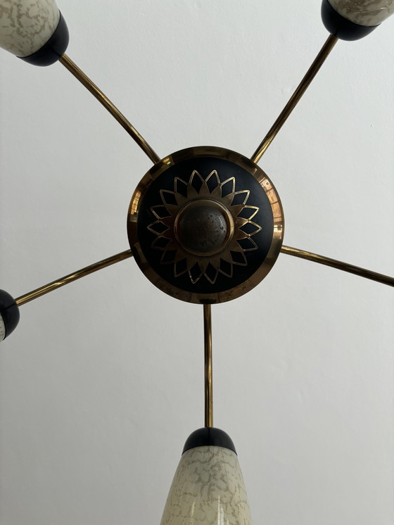 Image 1 of Mid - Century Spider Pendant Lamp