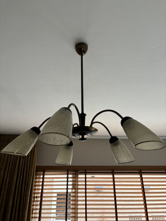 Image 1 of Mid - Century Spider Pendant Lamp