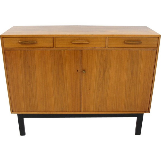 Image 1 of Scandinavian vintage walnut chest of drawers, Sweden 1960