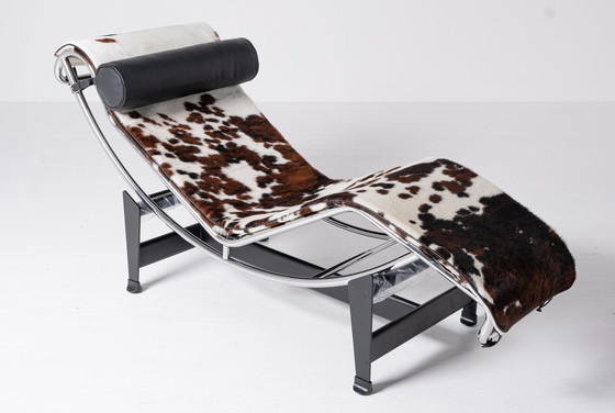 Image 1 of Cassina - Chaise Longue - LC4 - Charlotte Perriand, Le Corbusier, Pierre Jeanneret - Leather, Steel