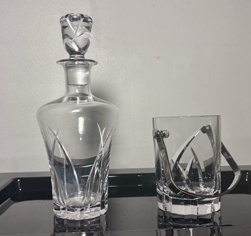 Carafe And Ice Bucket Sèvres Crystal 