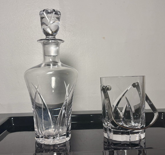 Image 1 of Carafe And Ice Bucket Sèvres Crystal 