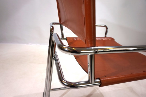 Image 1 of Set Of 4 Mariani Leather Dining Chairs By Guido Faleschini, 1970