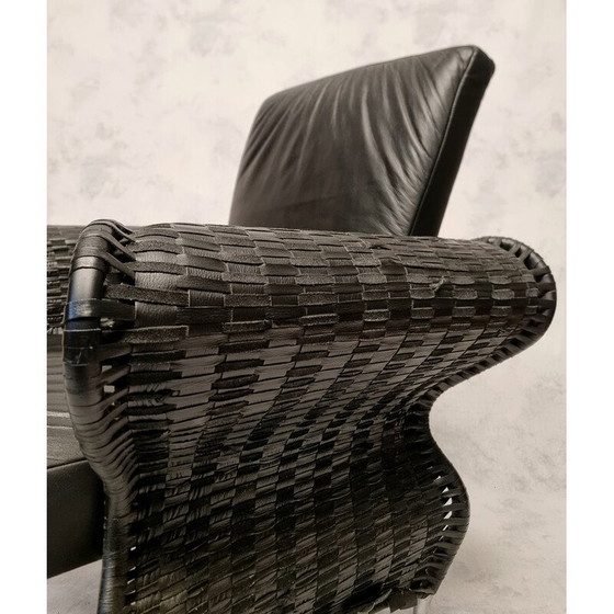 Image 1 of Pair of vintage leather armchairs by Borek Sipek, Czechoslovakia 1980