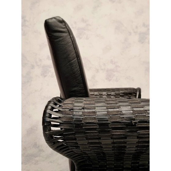 Image 1 of Pair of vintage leather armchairs by Borek Sipek, Czechoslovakia 1980