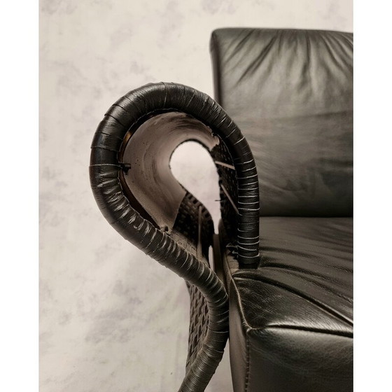 Image 1 of Pair of vintage leather armchairs by Borek Sipek, Czechoslovakia 1980