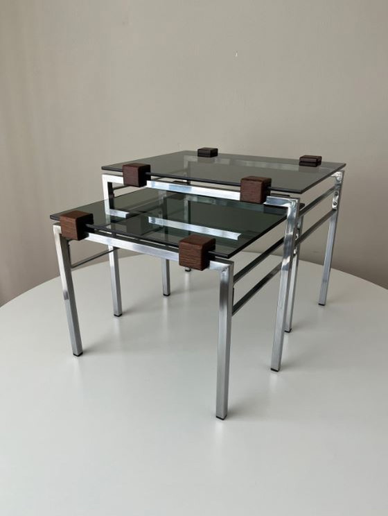 Image 1 of Designer coffee table / living room table Chrome