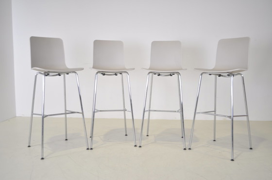 Image 1 of 3x Vitra Hal bar stools