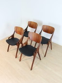 Set 4 Vintage Dining Chairs Arne Hovmand Olsen