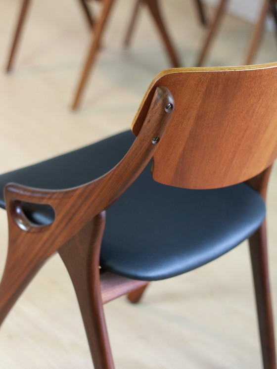 Image 1 of Set di 4 sedie da pranzo vintage Arne Hovmand Olsen