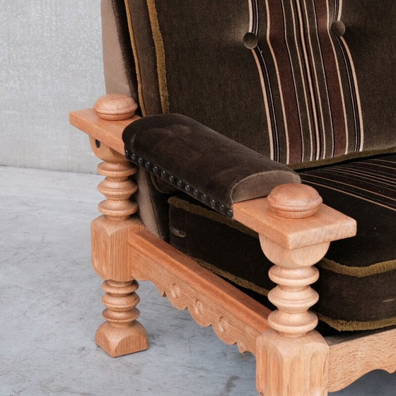 Image 1 of Set da soggiorno vintage in rovere, Danimarca 1970